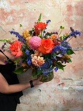 Load image into Gallery viewer, Bright Daily Arrangement in a vase or ceramic pot