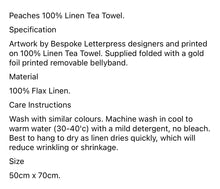 Load image into Gallery viewer, Bespoke Press Linen Tea towel
